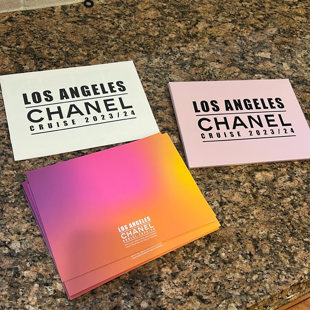 Chanel cruise 2023-2024 fashion magazine placards